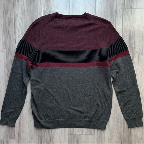 NWT Alfani Colorblock Stripe Pullover Sweater - Picture 6 of 8
